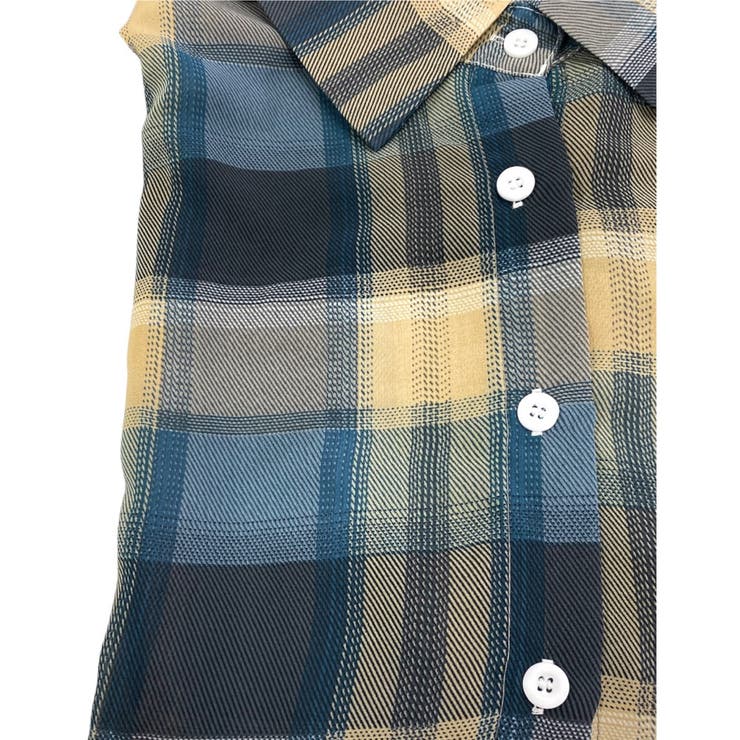 チェック柄ゆったりシアーシャツ | LADY LIKE  | 詳細画像40