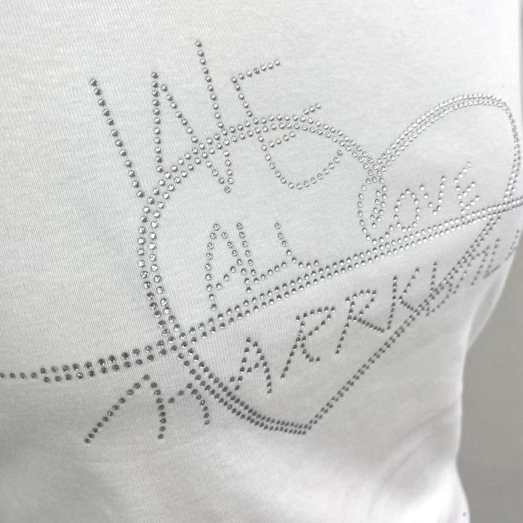 ラインストーンハートロゴコンパクトTシャツ | LADY LIKE  | 詳細画像27 