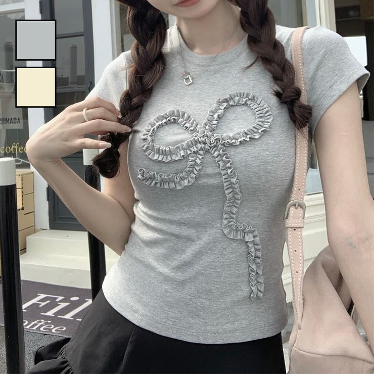 CHANEL リボンデザイン 半袖Tシャツ42 25051116.jpg