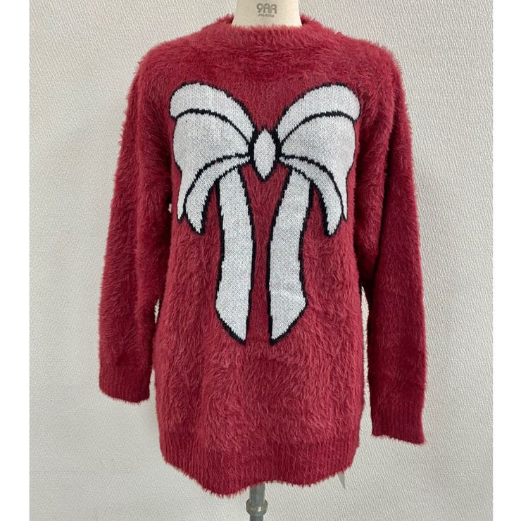 ビッグリボン柄ゆったりシャギーニット | LADY LIKE  | 詳細画像13 