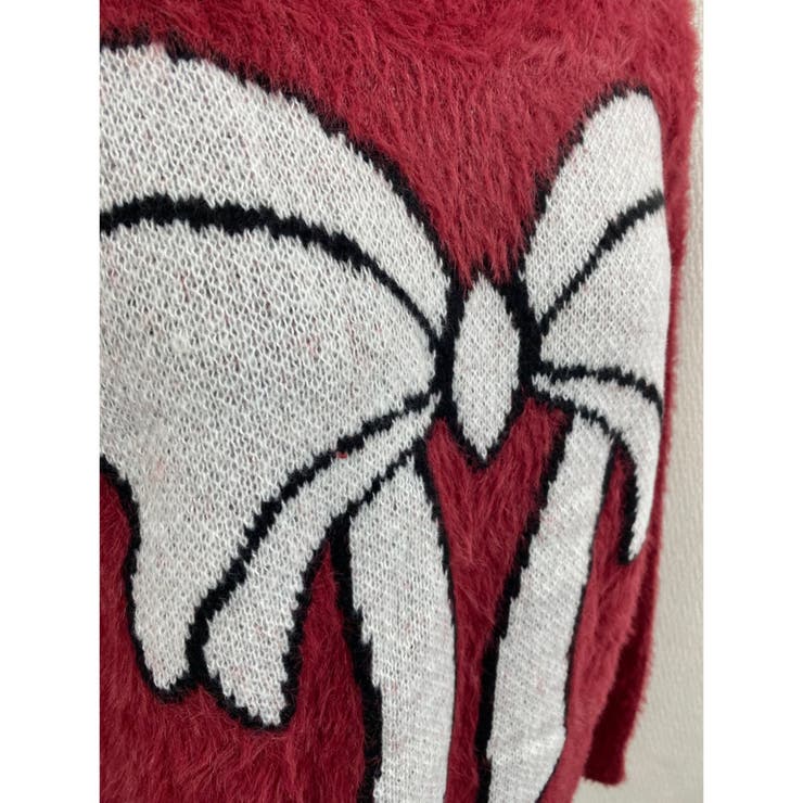 ビッグリボン柄ゆったりシャギーニット | LADY LIKE  | 詳細画像15 