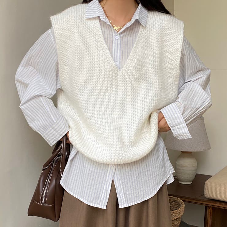 楽天市場】FINEST QUALITY ニットベスト ブラウン Vネック ボーダー ストライプ ホワイト 白 レディース レイヤード 重ね着  brown 茶 古着 【中古】wv1912-0006 : WEGO VINTAGE ONLINE STORE