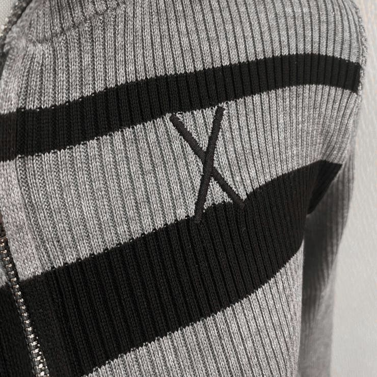 ライン入りダブルジップハイネックリブニット | LADY LIKE  | 詳細画像9 