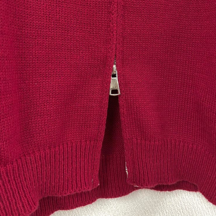 フェイクレザー切替え衿ダブルジップニット | LADY LIKE  | 詳細画像19 