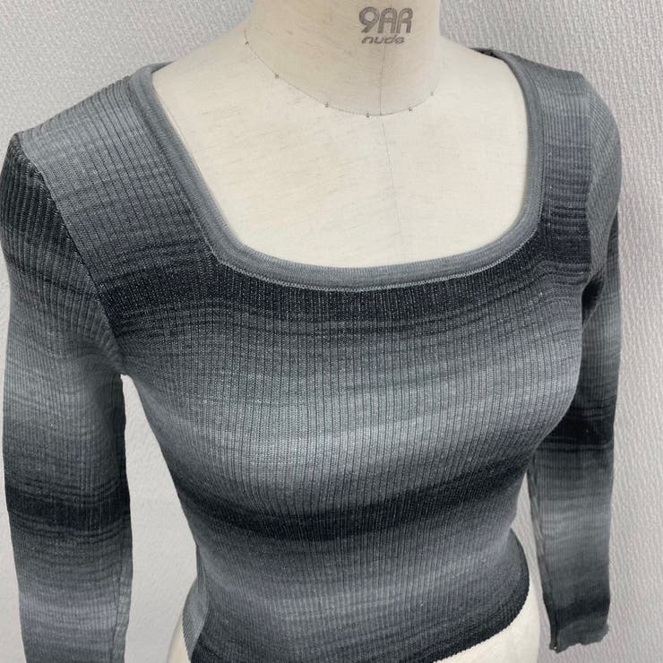 グラデーションボーダー柄ニット | LADY LIKE  | 詳細画像16 