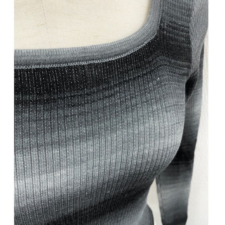 グラデーションボーダー柄ニット | LADY LIKE  | 詳細画像17 