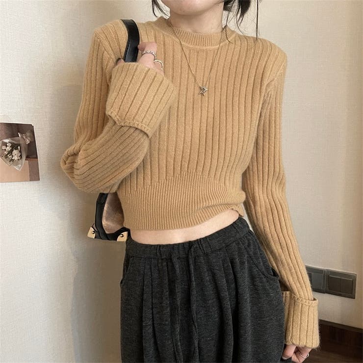 袖口ダブルクロップド丈ニット | LADY LIKE  | 詳細画像14 