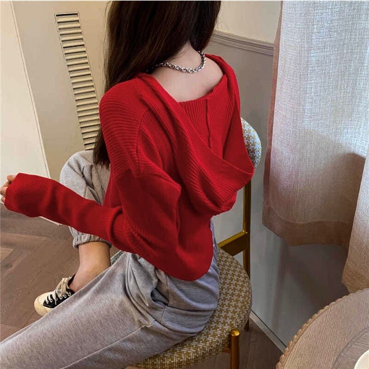 ダブルジップコンパクトニットパーカー | LADY LIKE  | 詳細画像22 