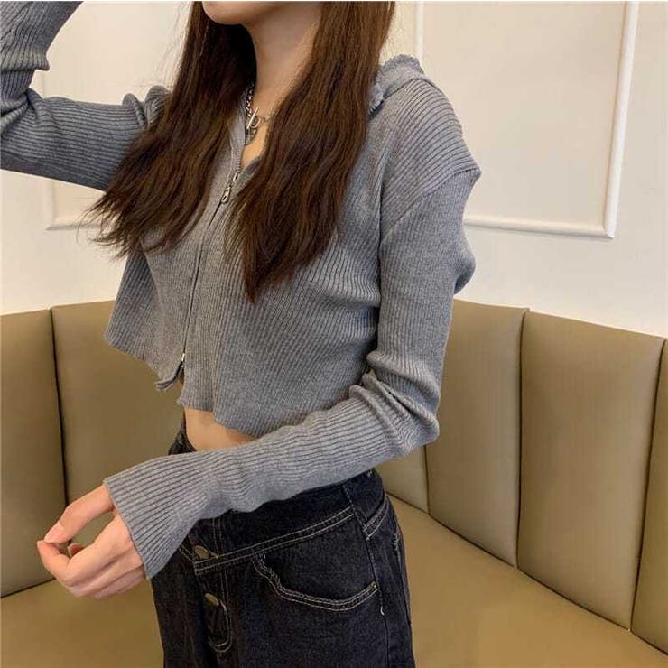 ダブルジップコンパクトニットパーカー | LADY LIKE  | 詳細画像29 