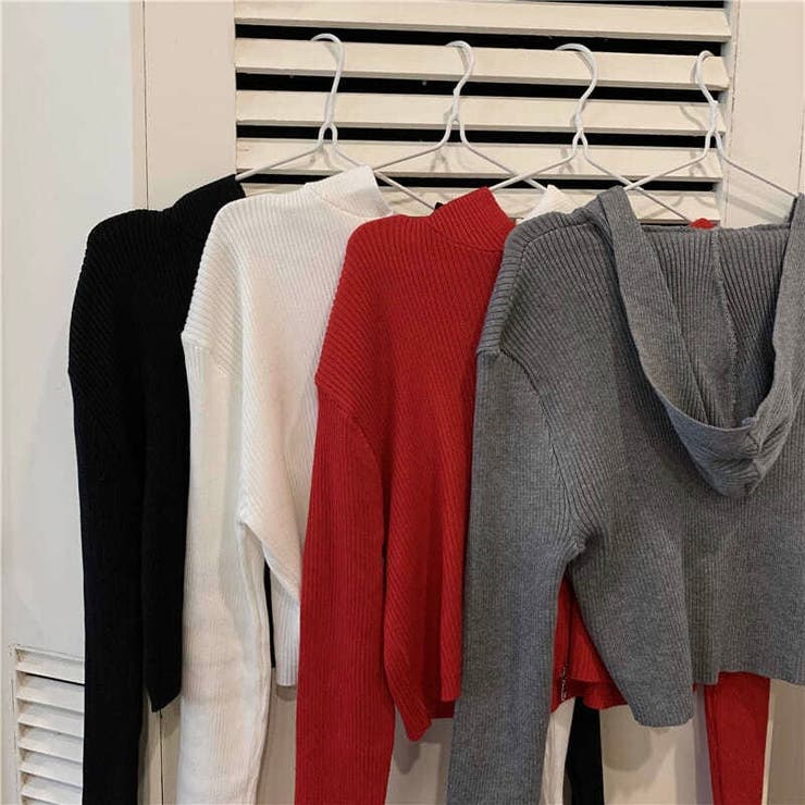 ダブルジップコンパクトニットパーカー | LADY LIKE  | 詳細画像34 