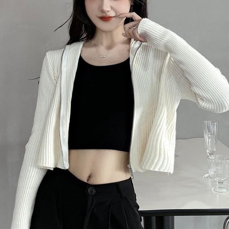 ダブルジップコンパクトニットパーカー | LADY LIKE  | 詳細画像5 