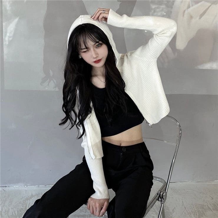 ダブルジップコンパクトニットパーカー | LADY LIKE  | 詳細画像6 