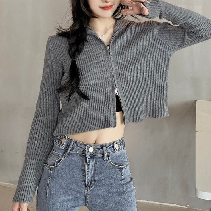 ダブルジップコンパクトニットパーカー | LADY LIKE  | 詳細画像8 