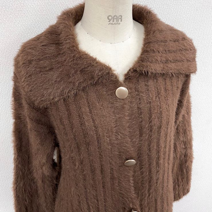 メタルボタン襟付きカーディガン | LADY LIKE  | 詳細画像9 