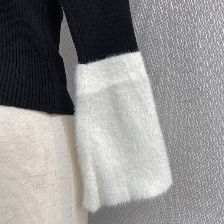 バイカラーフレアスリーブリブニット | LADY LIKE  | 詳細画像16 