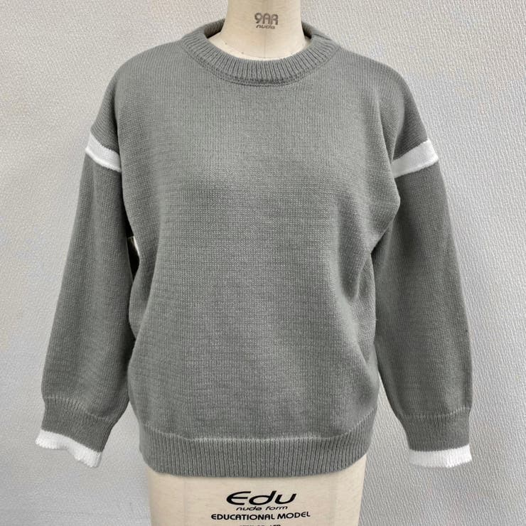 ラインアクセントバイカラーニット | LADY LIKE  | 詳細画像12 