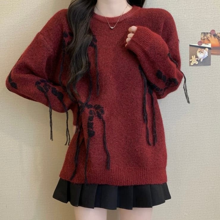 リボンデザインゆったりニット | LADY LIKE  | 詳細画像10 