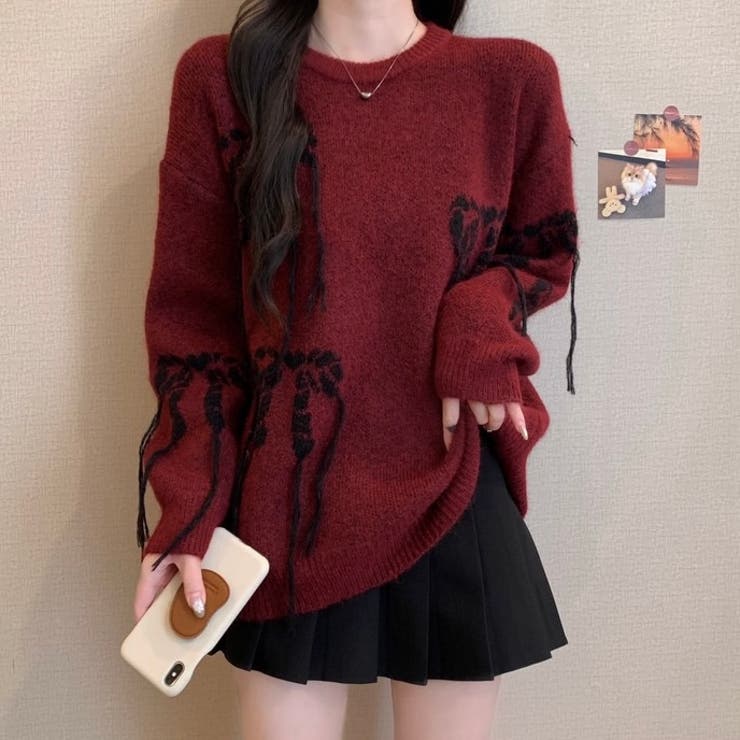 リボンデザインゆったりニット | LADY LIKE  | 詳細画像11 