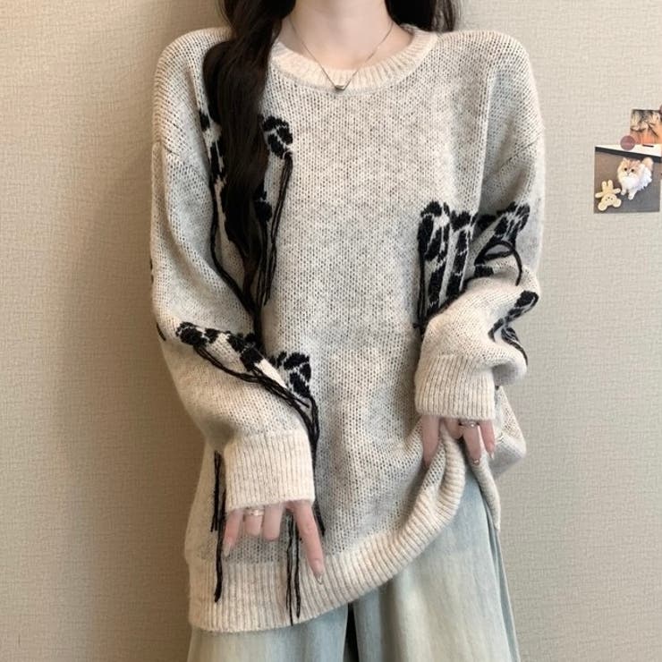 リボンデザインゆったりニット | LADY LIKE  | 詳細画像13 