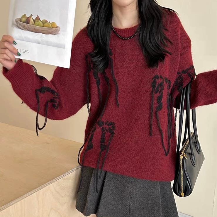 リボンデザインゆったりニット | LADY LIKE  | 詳細画像5 