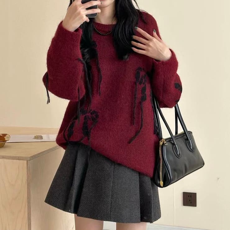 リボンデザインゆったりニット | LADY LIKE  | 詳細画像6 