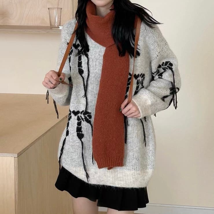 リボンデザインゆったりニット | LADY LIKE  | 詳細画像8 