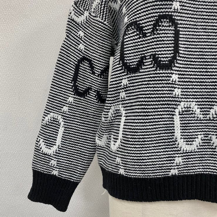 英字モチーフ丸首ニット | LADY LIKE  | 詳細画像7 