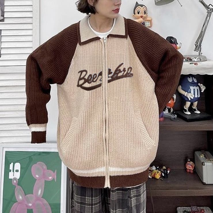 フロントロゴジップカーディガン | LADY LIKE  | 詳細画像3 