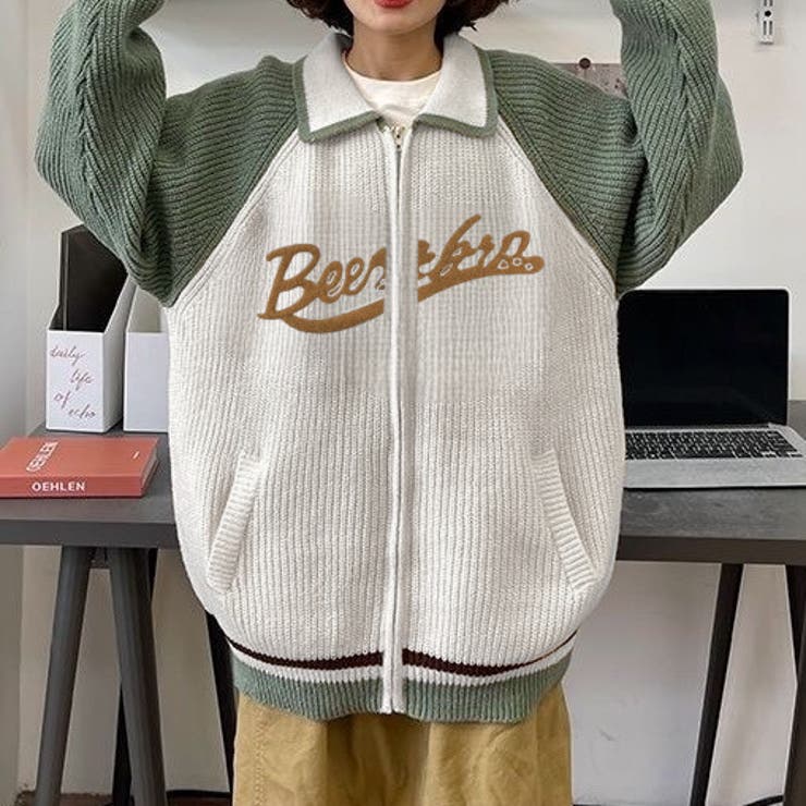 フロントロゴジップカーディガン | LADY LIKE  | 詳細画像5 