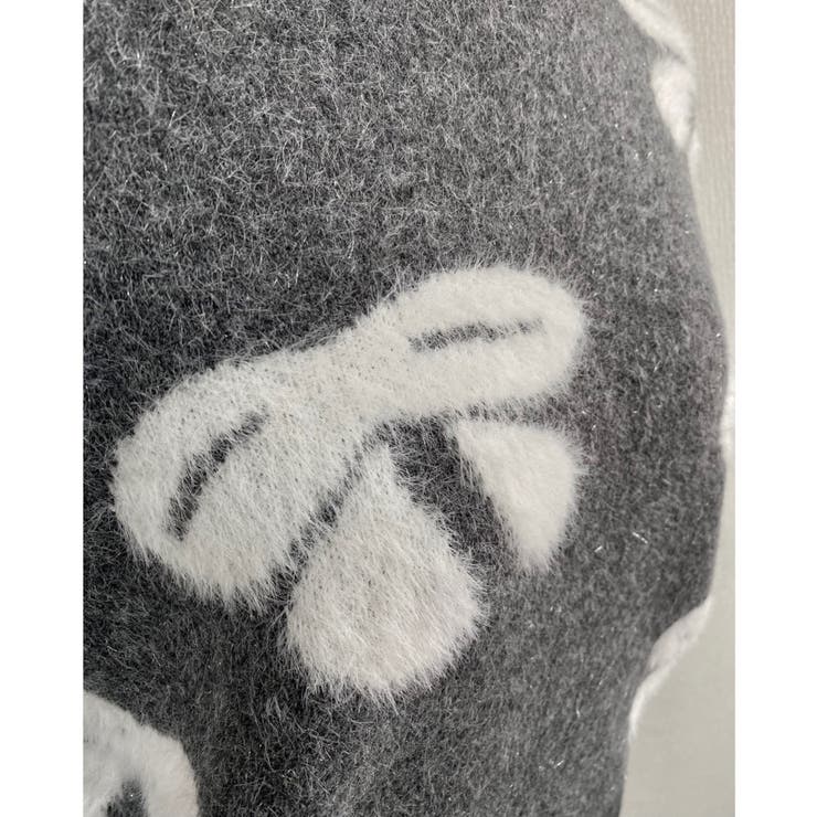 リボン柄モックネックニット | LADY LIKE  | 詳細画像7 