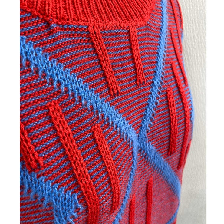 凹凸アート柄ニット | LADY LIKE  | 詳細画像9 