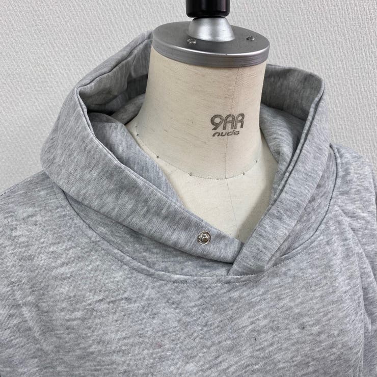 【春夏新作】ドットボタン付きラウンドヘムパーカー | LADY LIKE  | 詳細画像16 