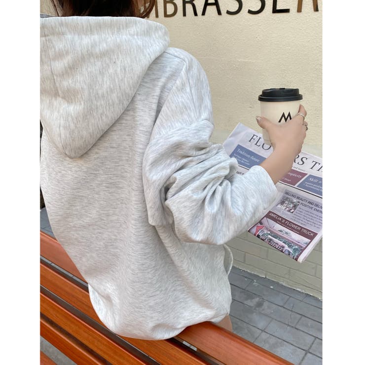 に*ん様 【近年】ハチヤーズ　XL　ボンディングパーカー　バックロゴ　ライトグレ に*ん様 【近年】ハチヤーズ XL ボンディングパーカー バックロゴ