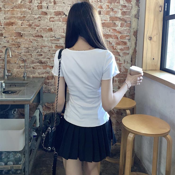 【春夏新作】リボンレースV開きトップス | LADY LIKE  | 詳細画像14 