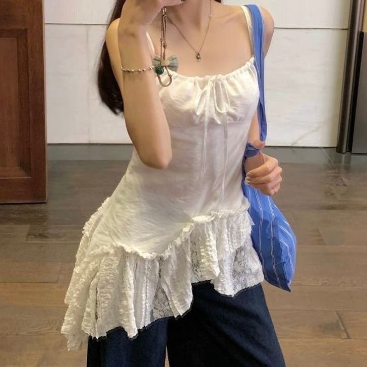 【春夏新作】ランダムヘムキャミチュニック | LADY LIKE  | 詳細画像10 