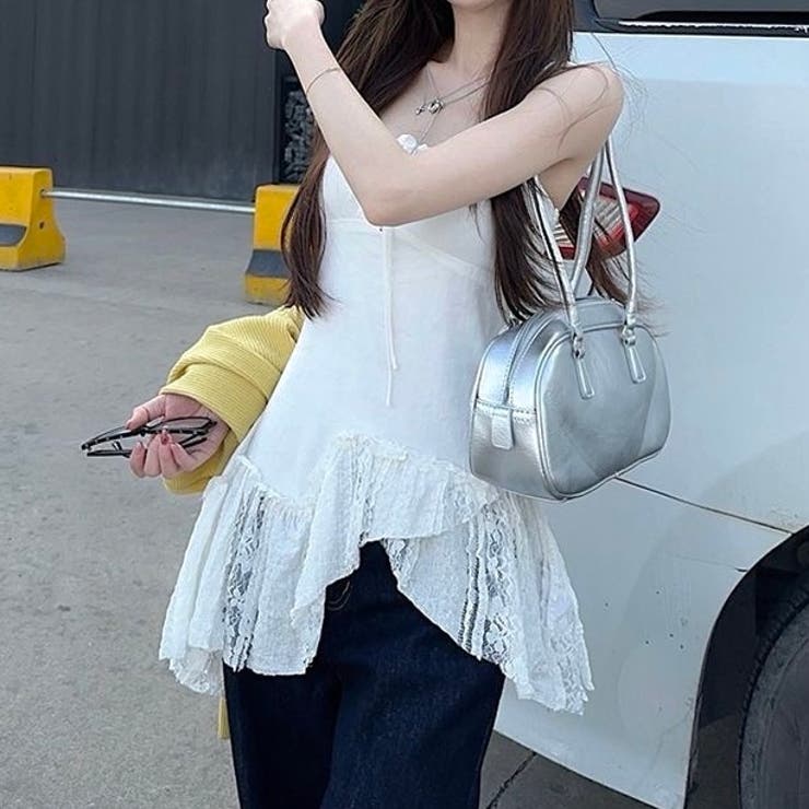 【春夏新作】ランダムヘムキャミチュニック | LADY LIKE  | 詳細画像2 