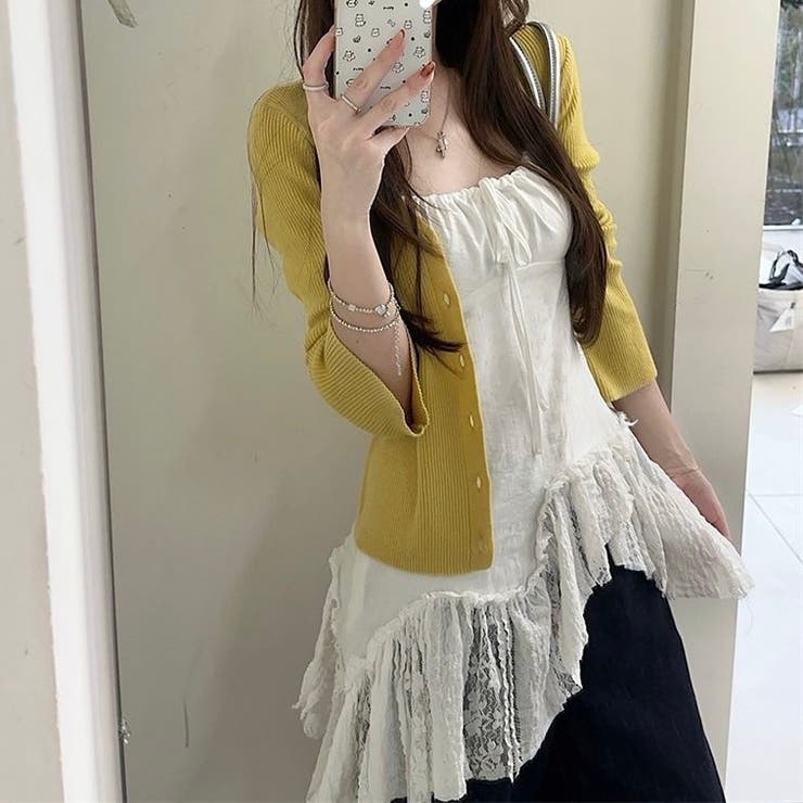 【春夏新作】ランダムヘムキャミチュニック | LADY LIKE  | 詳細画像7 