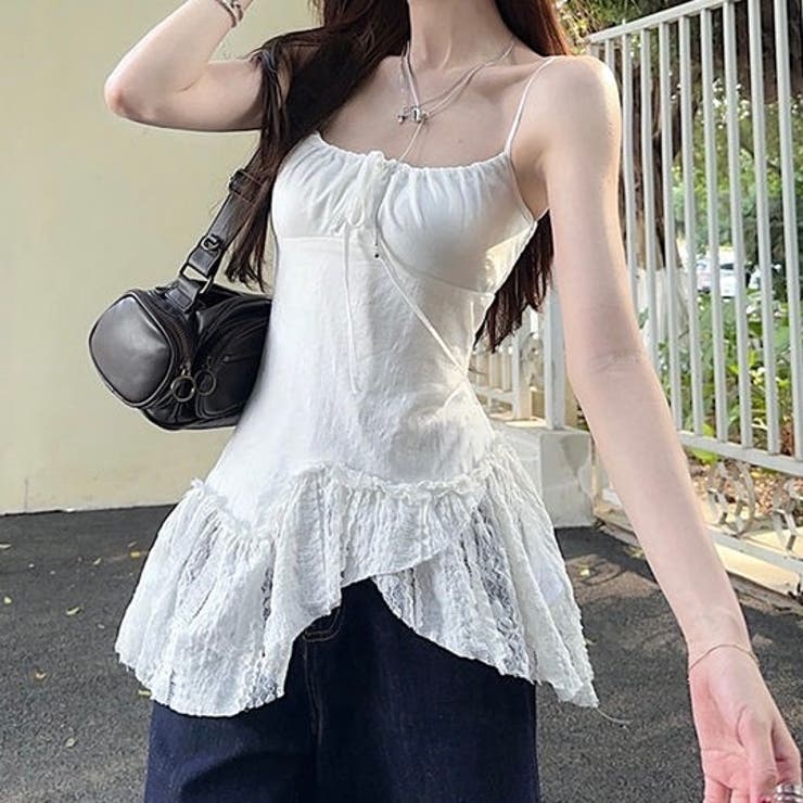 【春夏新作】ランダムヘムキャミチュニック | LADY LIKE  | 詳細画像9 