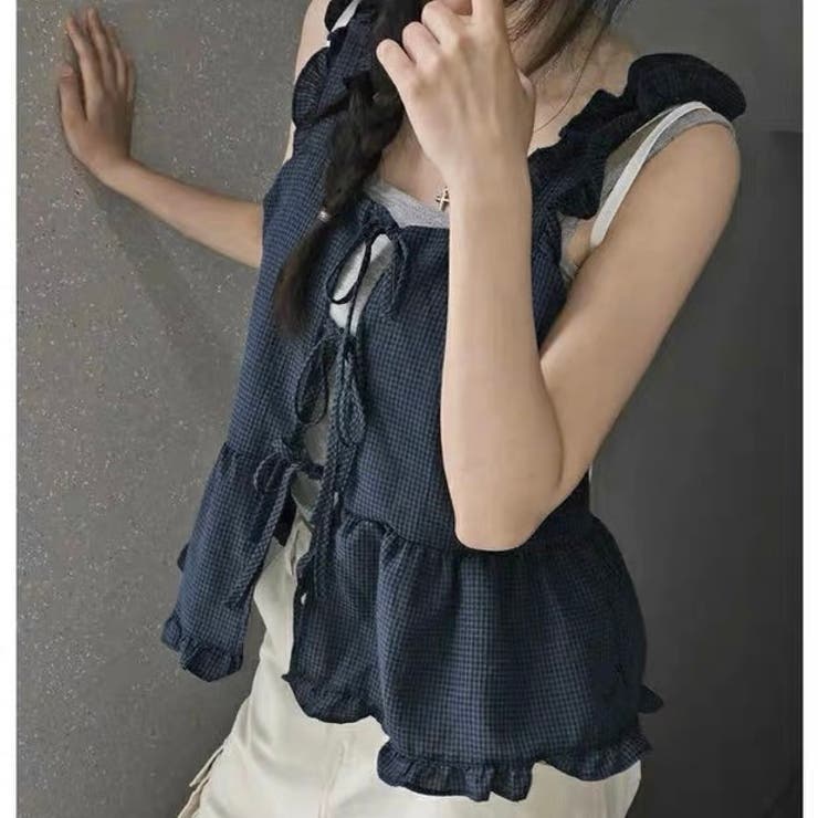 春夏新作】2WAYリボンキャミチュニック[品番：SHNW0012510