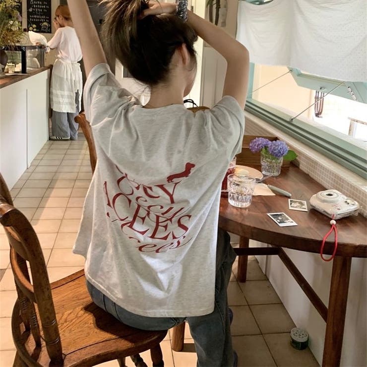 【春夏新作】ドッグロゴバックプリントTシャツ | LADY LIKE  | 詳細画像11 