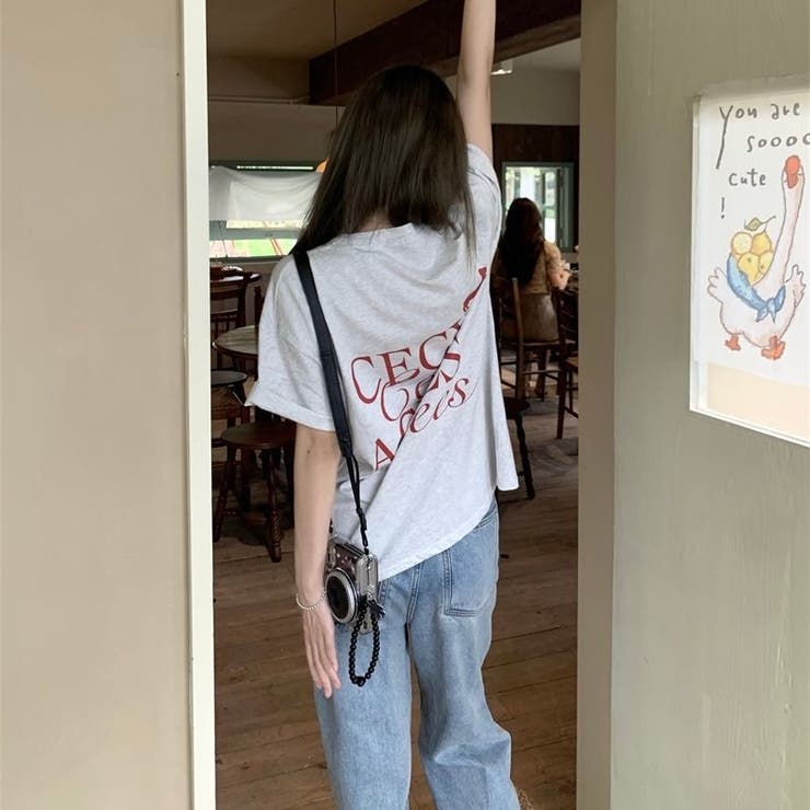 【春夏新作】ドッグロゴバックプリントTシャツ | LADY LIKE  | 詳細画像7 