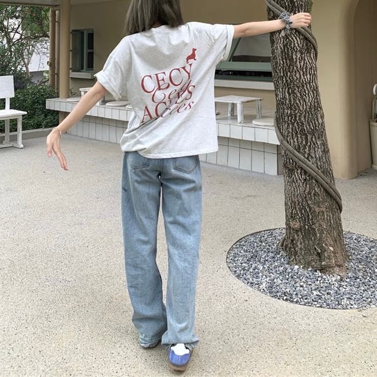 【春夏新作】ドッグロゴバックプリントTシャツ | LADY LIKE  | 詳細画像9 