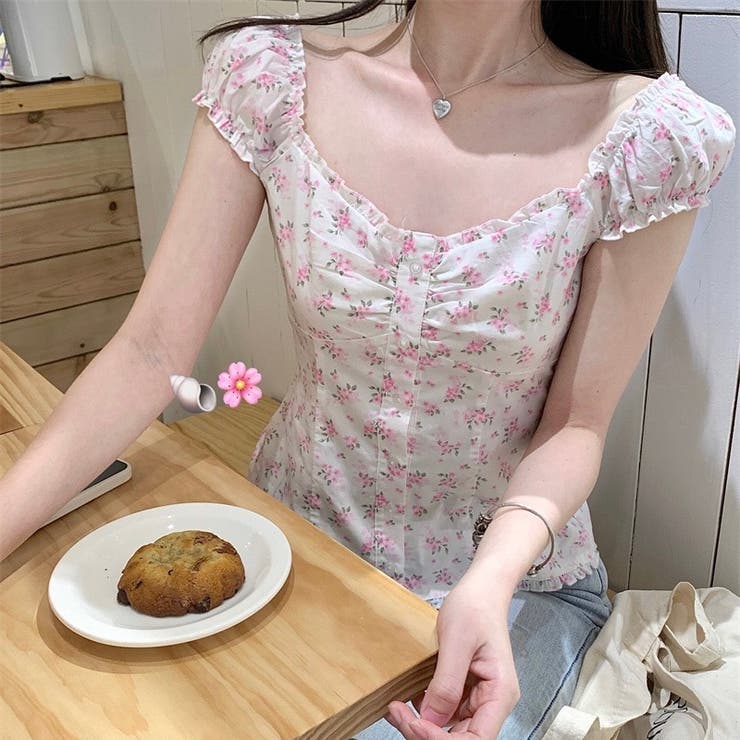 【春夏新作】ギャザー入りバックシャーリングトップス | LADY LIKE  | 詳細画像10 