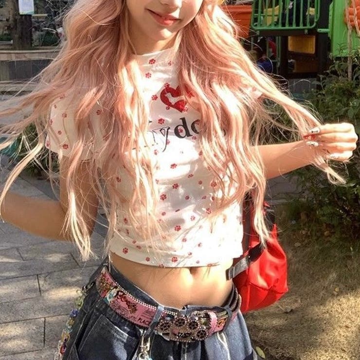 【春夏新作】Dog足跡柄半袖Tシャツ | LADY LIKE  | 詳細画像12