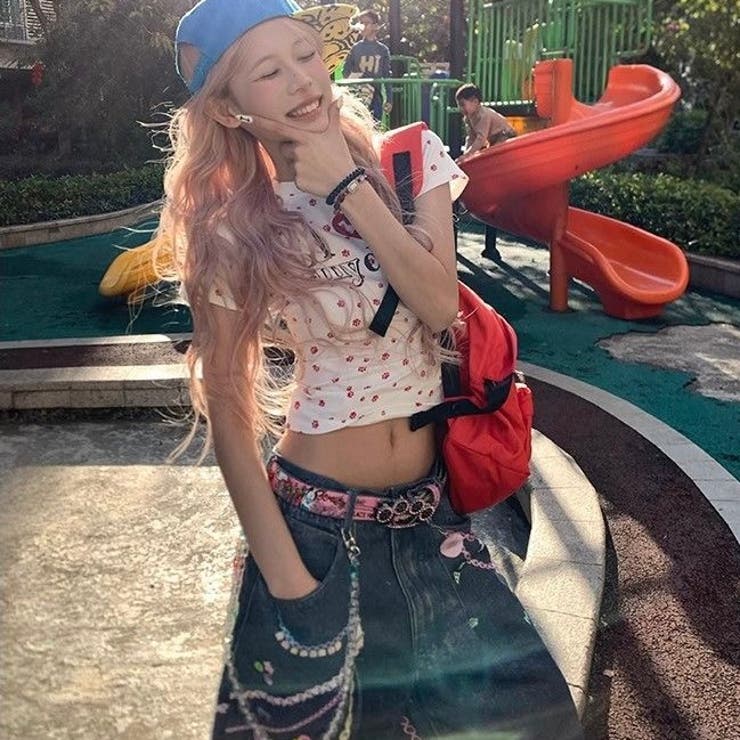 【春夏新作】Dog足跡柄半袖Tシャツ | LADY LIKE  | 詳細画像13