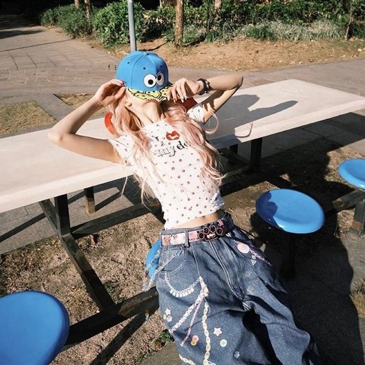 【春夏新作】Dog足跡柄半袖Tシャツ | LADY LIKE  | 詳細画像16