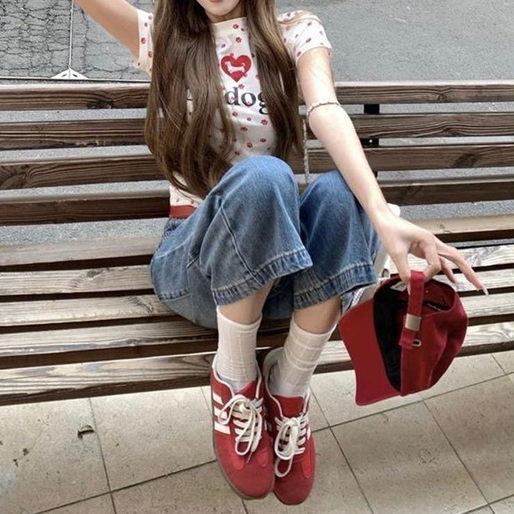 【春夏新作】Dog足跡柄半袖Tシャツ | LADY LIKE  | 詳細画像24