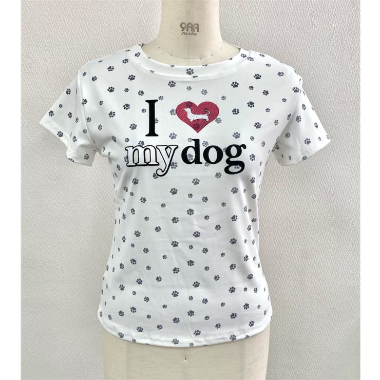 【春夏新作】Dog足跡柄半袖Tシャツ | LADY LIKE  | 詳細画像25