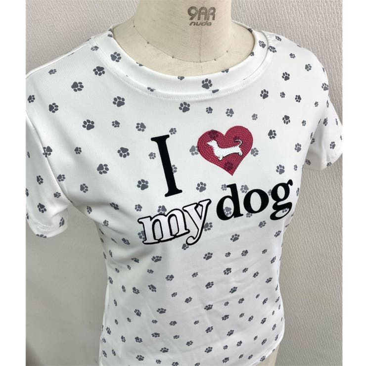 【春夏新作】Dog足跡柄半袖Tシャツ | LADY LIKE  | 詳細画像26
