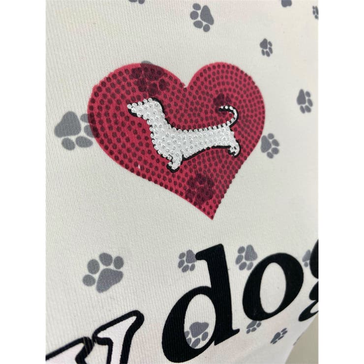 【春夏新作】Dog足跡柄半袖Tシャツ | LADY LIKE  | 詳細画像27